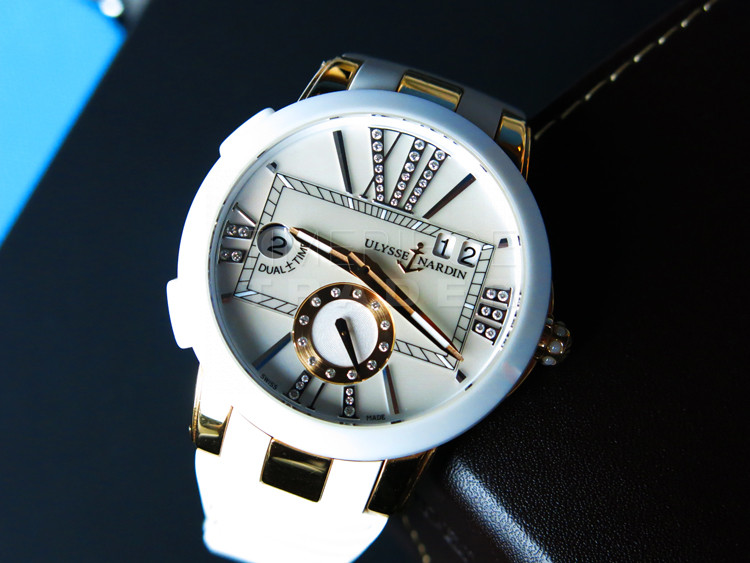 replica Ulysse Nardin Dual Time 246-10-3/391 18k Rose Gold Automatic self-winding WATCHES 1
