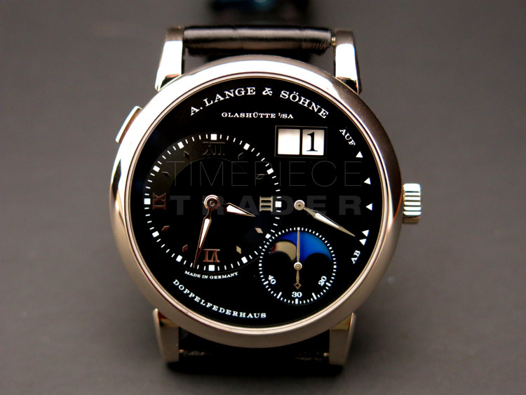 replica A. Lange & Sohne Lange 1 Moonphase 192.029 18kt White Gold Manual Wind WATCHES 1
