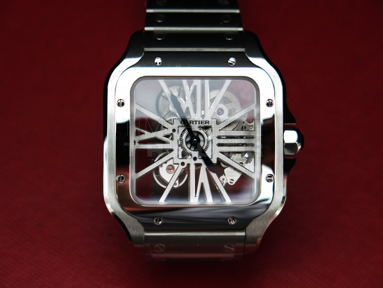 replica Cartier Santos WHSA0015 Stainless Steel Manual hand-wind WATCHES 1