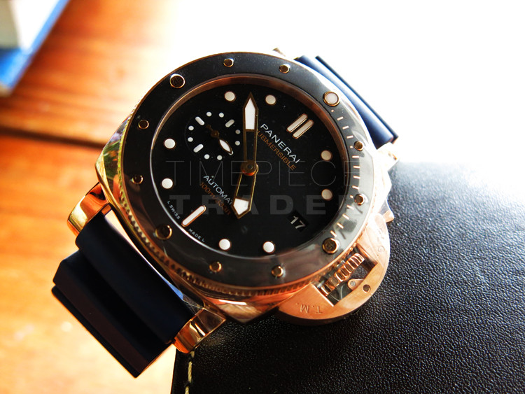 replica Panerai Submersible PAM974 18k Rose Gold Self-winding Auto WATCHES 1