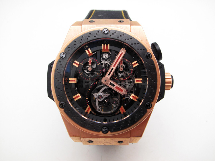 replica Hublot King Power 707.OM.1138.NR.FMO10 18k Rose Gold Manual Hand-wind WATCHES 1