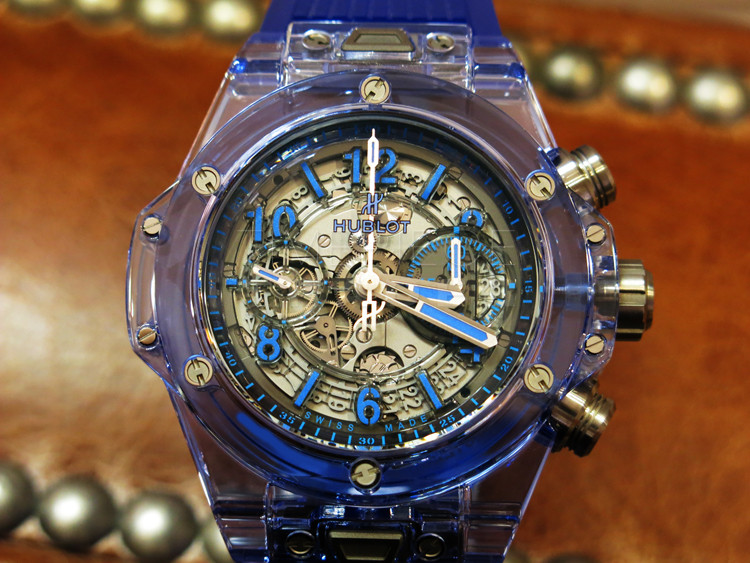 replica Hublot Unico Sapphire 411.JL.4809.RT Sapphire Crystal Automatic Self-winding WATCHES 1