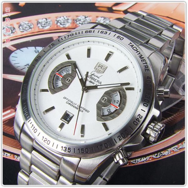 replica Tag Heuer Carrera Caliber 17 RS SS Black Men WATCHES 1