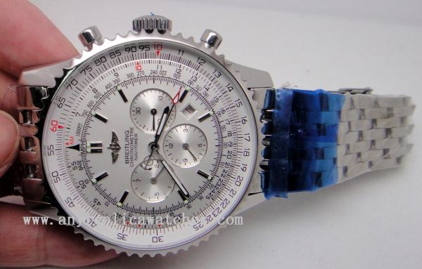 replica Breitling Copy es China Made Breitling chronometer Navitimer Silver Face 42mm WATCHES 1