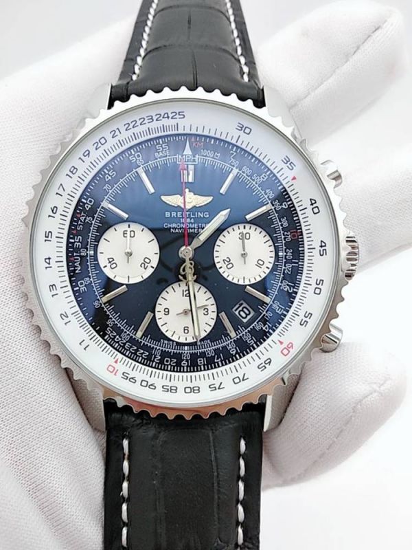 replica Fake Breitling es For Sale Navitimer 01 Black Chronograph Dial 46mm WATCHES 1