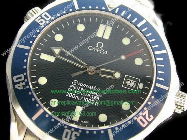 replica Omega James Bond For Dale Omega Seamaster Blue Dial Automatic WATCHES 1