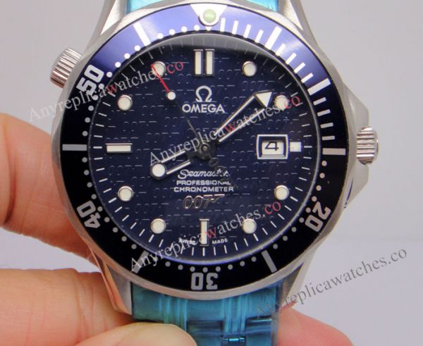 replica Omega 007 James Bond Blue 007 Face Automatic 40mm WATCHES 1
