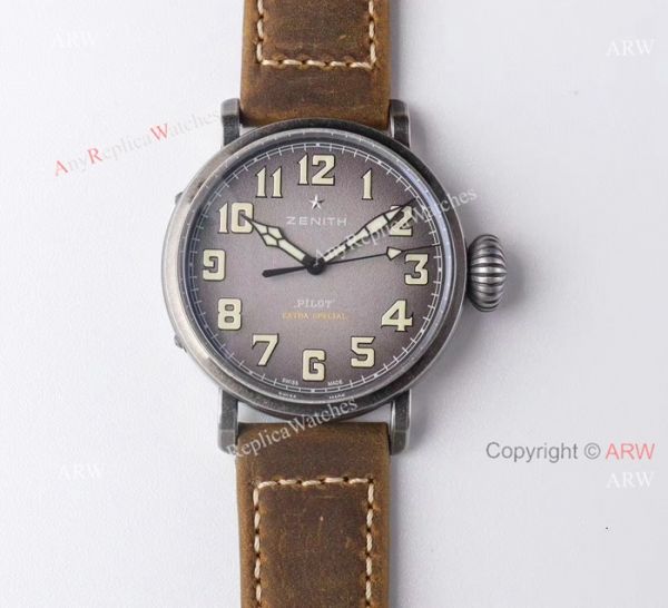 replica Zenith Pilot Type 20 Extra Special Price List Blue Dial Blue Leather Strap WATCHES 1