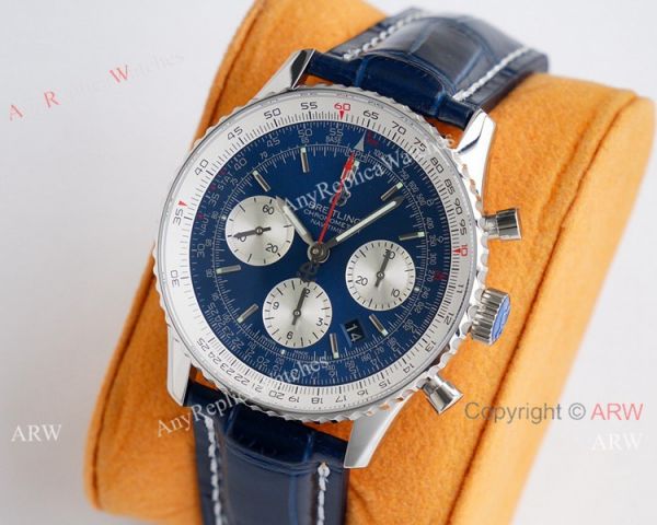 replica Super Clone Breitling Navitimer 01 Blue Face 7750 Movement WATCHES 1