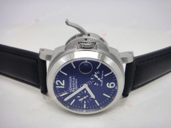 replica Panerai Automatic Power Reserve Black Face Mens Copy WATCHES 1