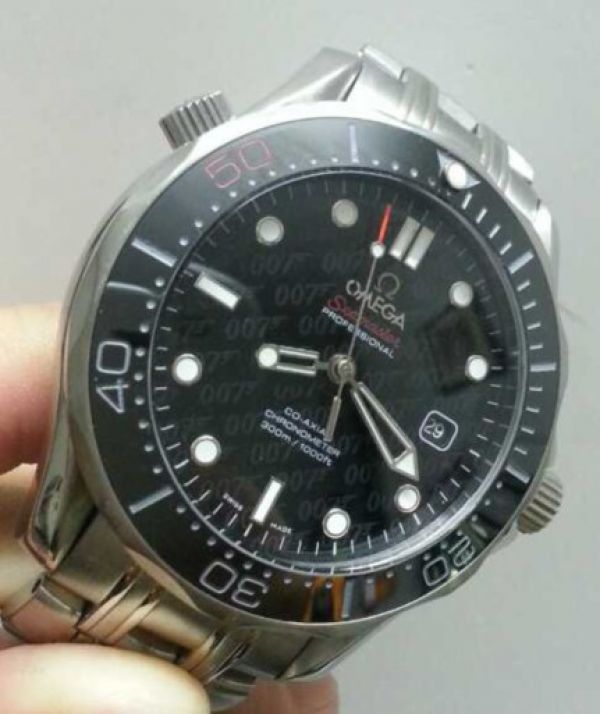 replica Omega Seamaster 300 007 50th Anniversary Black Ceramic Bezel WATCHES 1