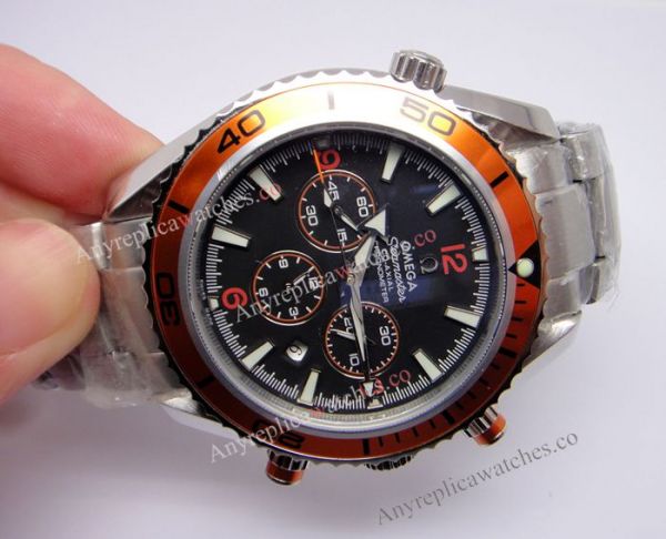 replica Omega Planet Ocean Automatic Omega Seamaster Orange / Orange Bezel WATCHES 1