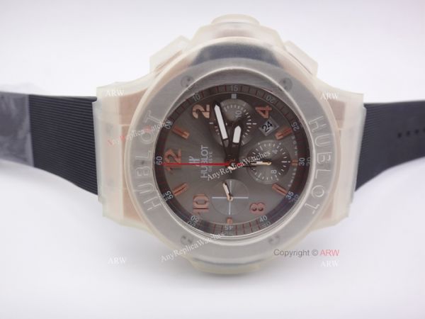 replica Swiss Grade 7750 Hublot Big Bang Cappuccino Rose Gold Grey Dial WATCHES 1