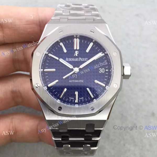 replica Swiss 3120 Audemars Piguet Royal Oak SS Black WATCHES 1