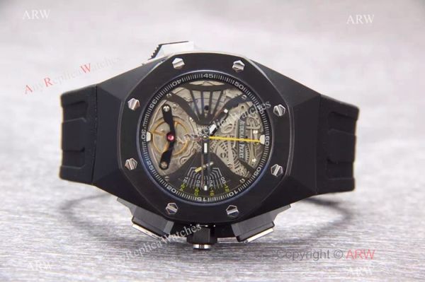 replica Audemars Piguet Royal Oak Concept Quartz Chronograph Black Case WATCHES 1