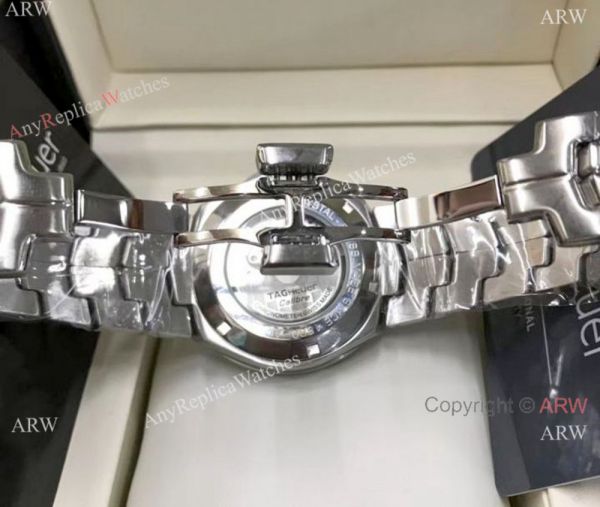 replica TAG Heuer Link Calibre 5 Stainless Steel Case Black Dial WATCHES 1