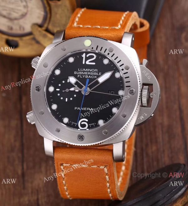 replica Panerai Submersible Rubber Strap Luminor Flyback PAM00614 WATCHES 1
