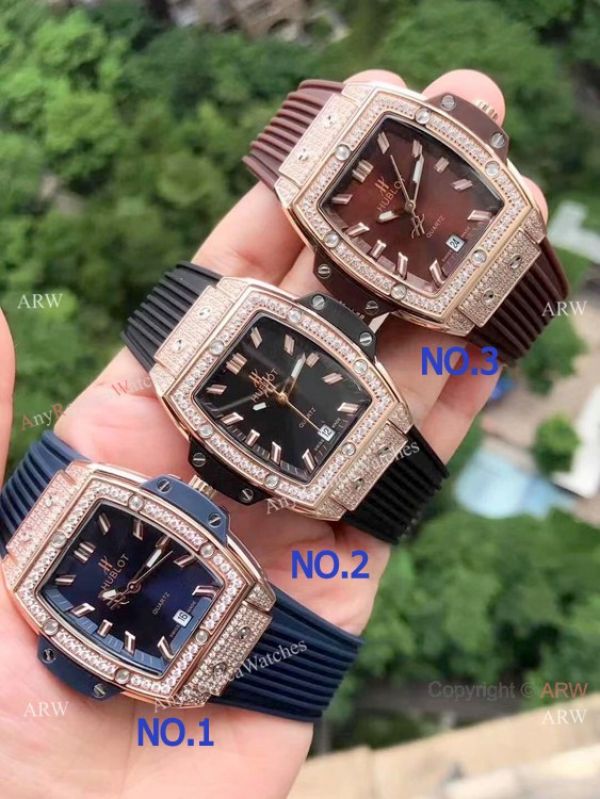 replica Copy Hublot Spirit of Big Bang Diamond es Rose Gold Lady Size WATCHES 1
