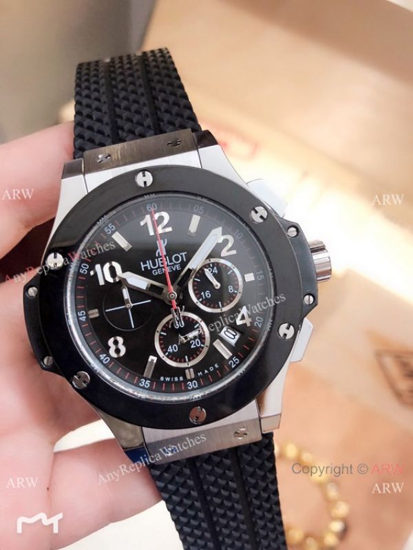 replica Best Hublot Big Bang Tutti Frutti Chronograph SS Black Bezel WATCHES 1