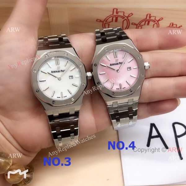 replica Copy Audemars Piguet Royal Oak 33mm Lady Stainless Steel MOP Dial WATCHES 1