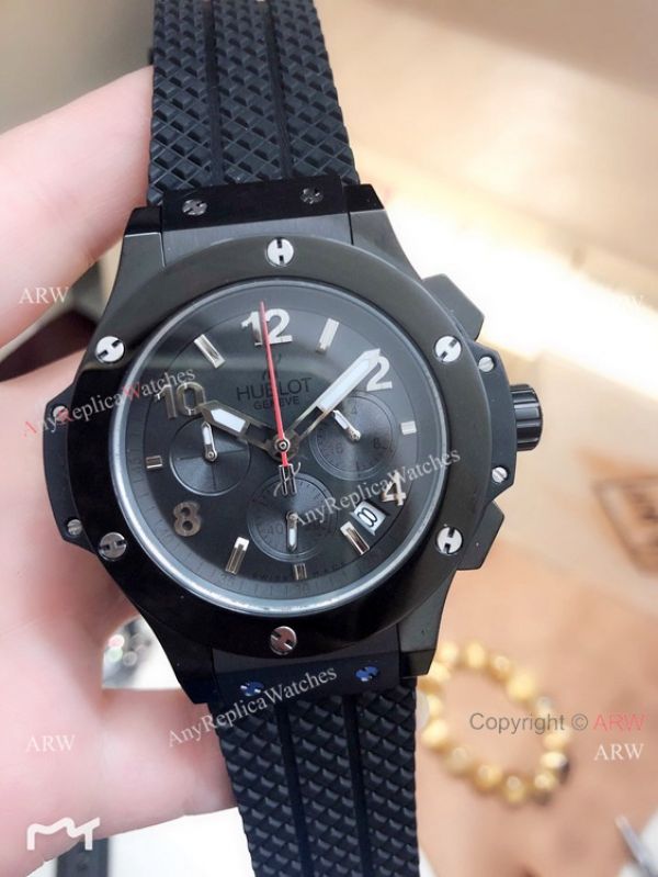 replica Fake Hublot Geneve Big Bang Tutti Frutti All Black Chronograph WATCHES 1