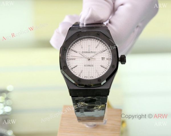 replica Solid Black Audemars Piguet Royal Oak 46mm WATCHES 1