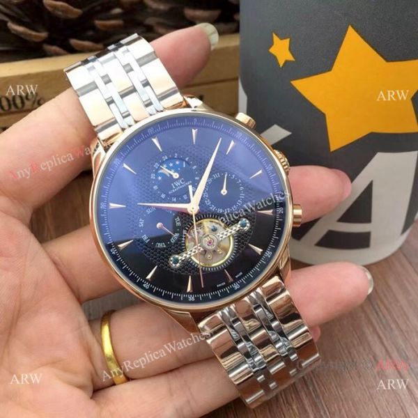 replica IWC Portuguese Moonphase Two Tone Rose Gold 44MM WATCHES 1