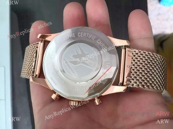 replica Breitling Transocean Copy Rose Gold Black Chronograph WATCHES 1