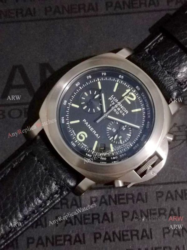 replica High Quality Panerai Flyback Chronograph Black Dial WATCHES 1