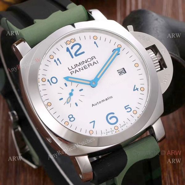 replica Newest Panerai Luminor PAM 01499 SS Camouflage Bracelet WATCHES 1