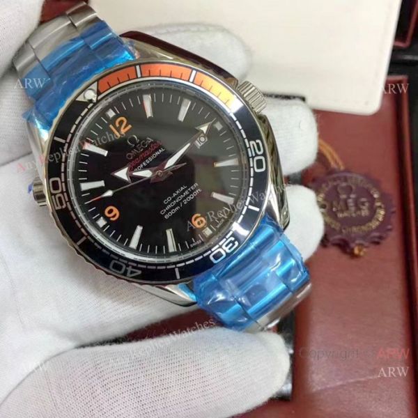 replica AAA Quality Copy Omega Seamaster Stainless Steel Black es WATCHES 1