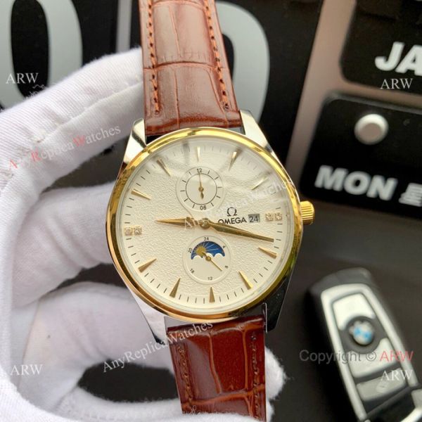 replica Best Omega Moonphase Automatic Two Tone WATCHES 1