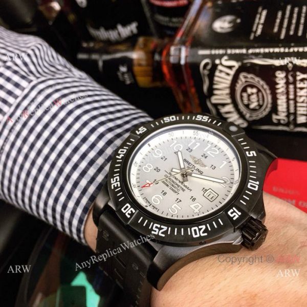 replica Best Breitling Superocean Automatic es Black Case White Dial WATCHES 1