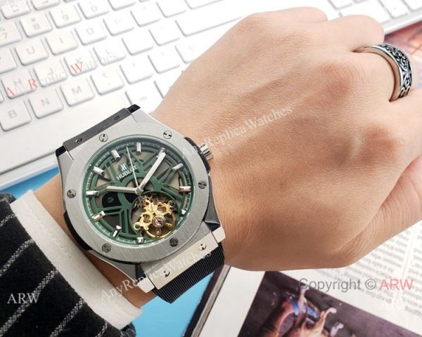replica Copy Hublot Tourbillon Skeleton Big Bang es 43mm WATCHES 1