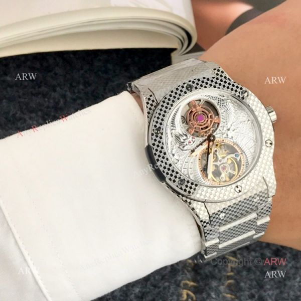 replica High Quality Hublot Classic Fusion Tourbillon Men Rose Gold WATCHES 1