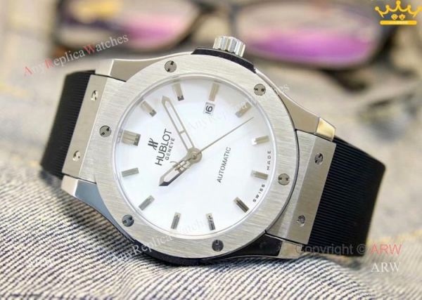 replica New Copy Hublot Classic Fusion Blue Dial Men at ARW WATCHES 1