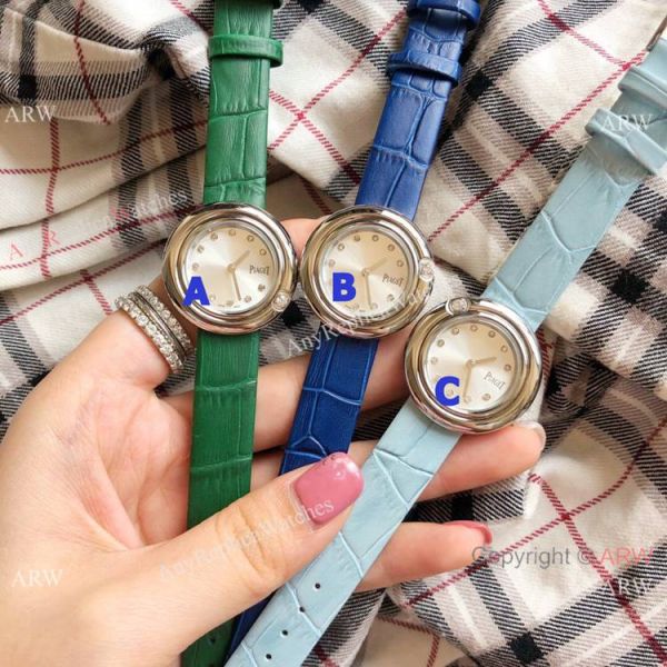 replica Copy Piaget Ladies es Silver Diamond Case Silver Face WATCHES 1