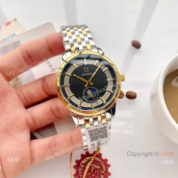 replica New Omega De Ville Fake Hour Vision Moonphase 40mm WATCHES 1
