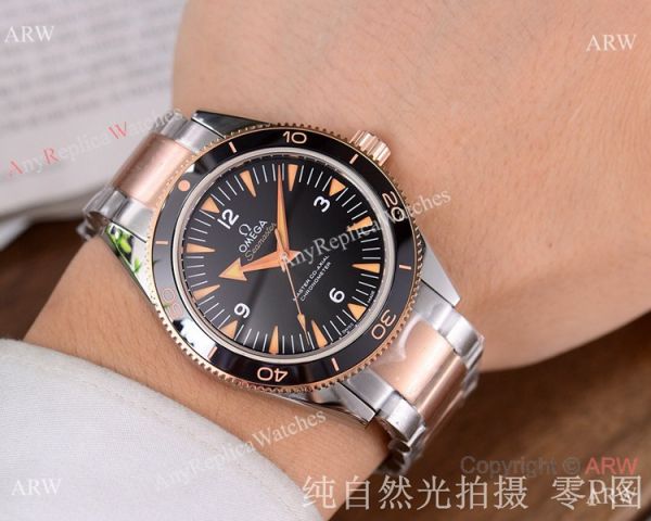 replica Omega Seamaster 300 Spectre 2-Tone Blue Ceramic WATCHES 1