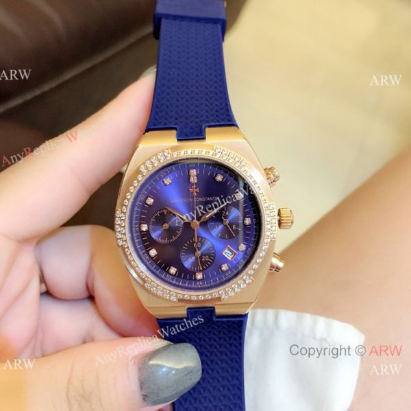 replica Vacheron Constantin Overseas Rose Gold Chrono Women Vacheron Constantin Copy WATCHES 1