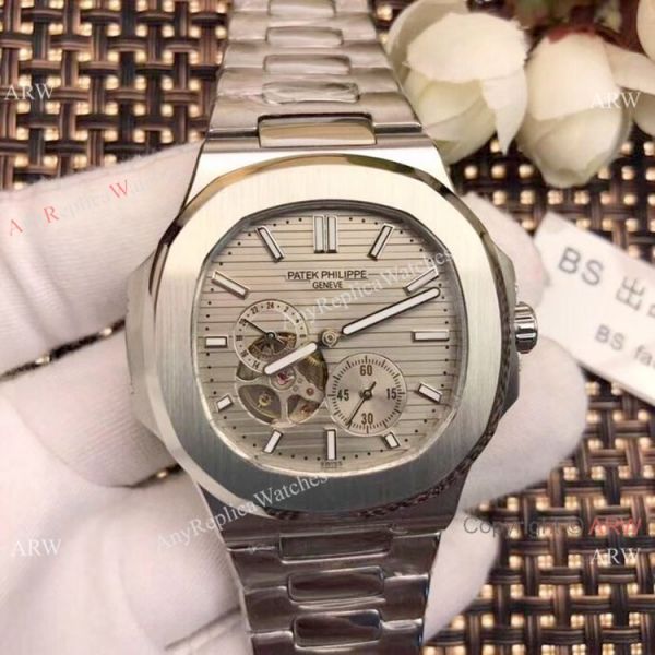 replica Patek Philippe Tourbillon Nautilus Stainless Steel es 42mm WATCHES 1