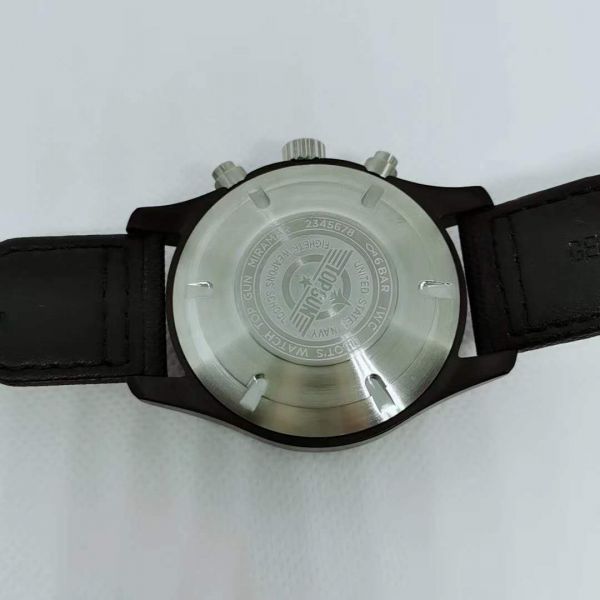 replica 2019 Copy IWC Pilots TOP GUN Chronograph Black WATCHES 1