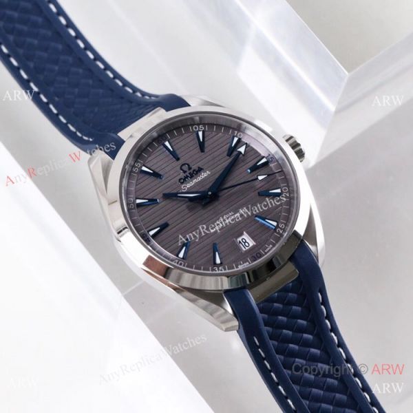 replica (VS) Omega Seamaster Aqua Terra Copy Stainless Steel Gray Dial 8900 Movement WATCHES 1