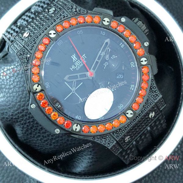 replica Swiss 7750 Hublot Big Bang Evolution Diamond All Black WATCHES 1