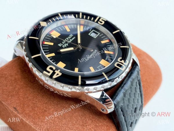 replica Swiss Quality Copy Blancpain Fifty Fathoms New Face Citizen 8215 Movement WATCHES 1