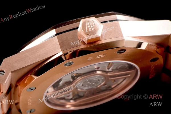 replica OM Factory New Upgraded Knockoff Audemars Piguet Royal Oak Rose Gold 41mm Automatic WATCHES 1