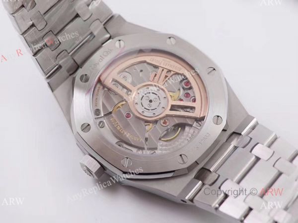 replica OM Factory New Upgraded Audemars Piguet Royal Oak 15500 Rhodium Grey Swiss Knockoff WATCHES 1