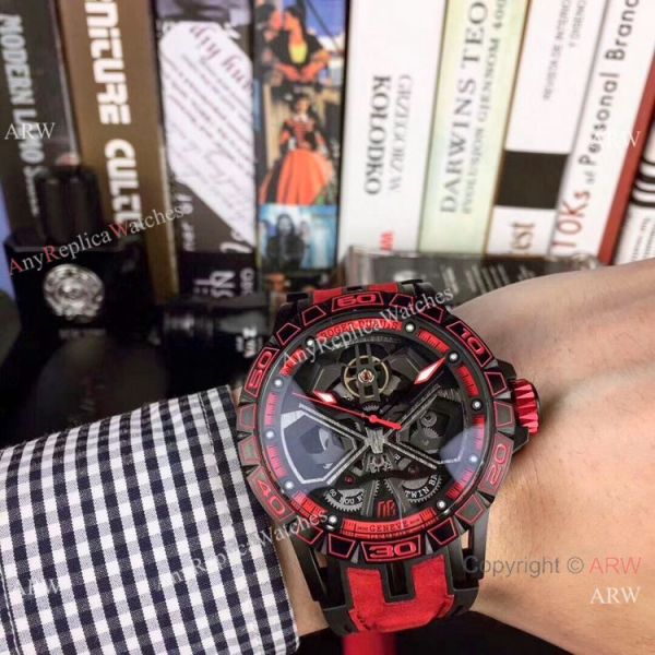 replica Copy Roger Dubuis Excalibur Lamborghini Huracan Extra Large Face Mens es WATCHES 1