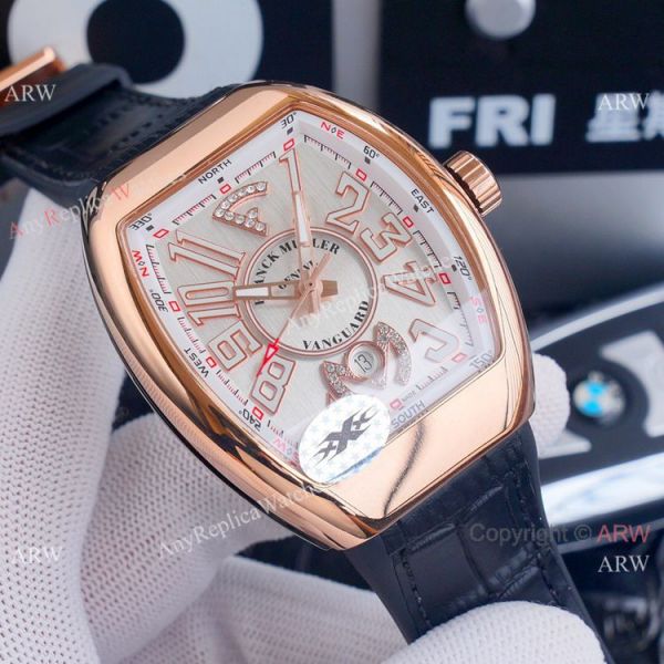 replica Best Franck Muller Vanguard Yachting v45 es Rose Gold Dial WATCHES 1