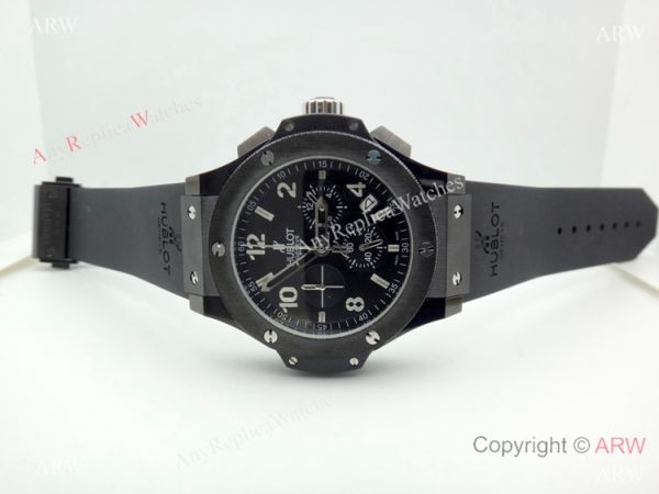 replica Fake Hublot Geneve Big Bang Black Chronograph Men For Sale WATCHES 1